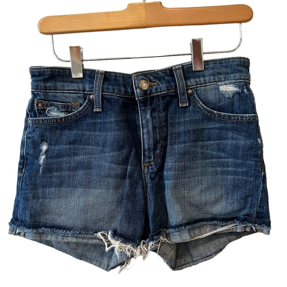 Joes Jeans cut off denim Maura Jean shorts dark wash 25